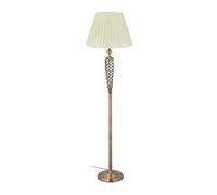 Relaxdays Lámpara de pie de estilo antiguo crema,cobre