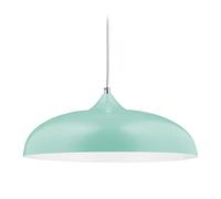 Relaxdays Lámpara de Techo Diseño Retro Pastel, Luz Colgante para Cocina o Comedor 123x44,5 cm, E27, Verde