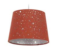 Relaxdays Lámpara de techo infantil, Estrellas, Iluminación colgante para niños, Pantalla redonda, 122 x 27 cm