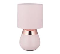 Relaxdays Lámpara mesita noche táctil rosada fucsia