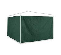 Relaxdays Laterales de Carpa, Set de 2, Paredes Cenador, 3 x 2 m, Impermeables, Paneles sin Ventanas, Plástico, Verde