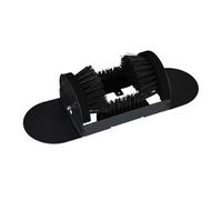 Relaxdays Limpiabotas con cepillos perimetrales negro
