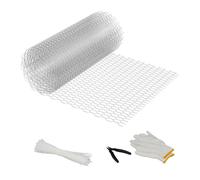 Relaxdays Malla gallinero 15 x 25 mm plata