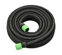Relaxdays Manguera de Jardín con Manga de Goteo para Riego de Setos y Arbustos, 50 m, Negro