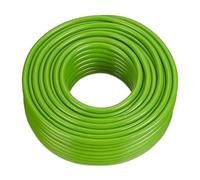 Relaxdays Manguera de Jardín de 50 Metros, Sistema de Riego Universal para Césped, 1/2 Pulgada, Plástico, Verde Claro