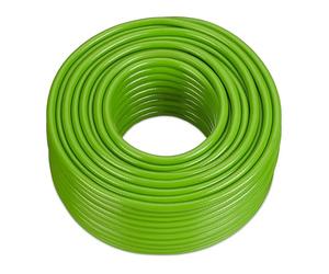 Relaxdays Manguera de Jardín de 70 Metros, Sistema de Riego Universal para Césped, 1/2 Pulgadas, Plástico, Verde Claro