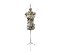 Relaxdays Maniquí Femenino Ajustable, diseño París, Base de Madera, Multicolor, 130-167 cm, 167 x 41 x 34 cm