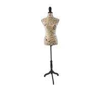 Relaxdays Maniquí mujer 36/38 Carta beige,negro