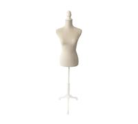 Relaxdays Maniquí mujer 36/38 encaje beige,blanco