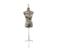 Relaxdays Maniquí mujer 36/38 París beige,blanco,negro