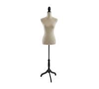Relaxdays Maniquí mujer 36/38 puntos beige,negro