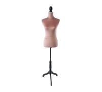 Relaxdays Maniquí mujer 36/38 terciopelo rosa,negro