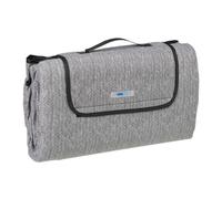 Relaxdays Manta picnic gris de forro polar gris