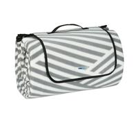 Relaxdays Manta picnic XXL 200x300 cm blanco,gris