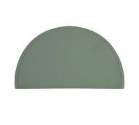 Relaxdays Mantel individual para bebé medialuna verde oscuro