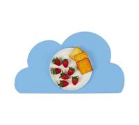 Relaxdays Mantel individual para bebé nube azul claro