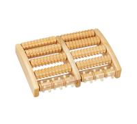 Relaxdays Masajeador de pies de madera marrón claro