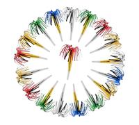 Relaxdays Matasuegras Fiesta, Trompetas Flecos, Set de 72, Ideales para Fiestas Cumpleaños y Carnaval, Multicolor