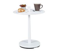 Mesa auxiliar blanca Mesita redonda sofá Mesa café acero Mini mesa salón