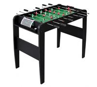 Relaxdays Mesa de futbolín, (Al x An x F): 73,5 x 91,5 x 45,5 cm, para niños y Adultos, 3 Pelotas, Marcador, Negro