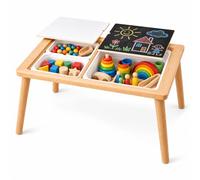 Mesa infantil de juego y pintura 3 en 1 con pizarra y almacenaje
