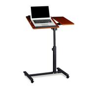 Relaxdays Mesa para portatiles rojo,negro