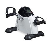 Relaxdays Mini bicicleta estática blanco,negro