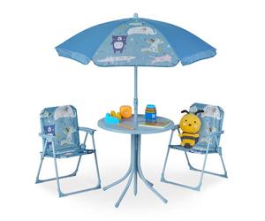Relaxdays Mobiliario infantil de jardín azul