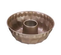 Relaxdays Molde Bizcocho Agujero, 25 Ø, Recipiente Pasteles, Antiadherente, Acero al Carbono, Bizcochera Redonda, Beige
