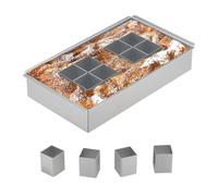 Relaxdays Molde para hornear números y letras plata