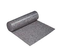 Relaxdays Moqueta de Pintor, 1 m x 50 m = 50m², Antideslizante, Impermeable, 300 g/m², para Pintar, mudanzas, Gris