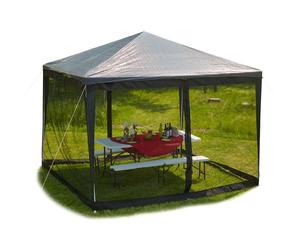 Relaxdays Mosquitera carpa 3x3 negro