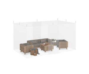 Relaxdays Mosquitera patio XL blanco