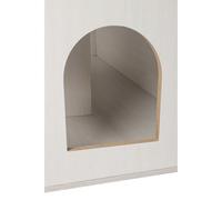 Relaxdays Mueble para arenero marrón,crema