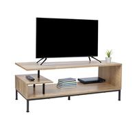 Relaxdays Mueble TV hasta 55 pulgadas marrón claro,negro