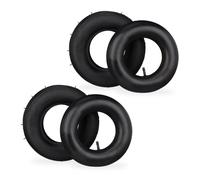 Relaxdays Neumáticos carretilla y cámaras set de 2 negro