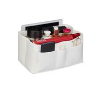 Relaxdays Organizador de bolsos fieltro blanco blanco