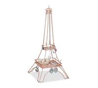 Relaxdays Organizador de joyas Torre Eiffel cobre