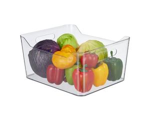 Relaxdays Organizador de nevera grande transparente