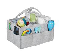 Relaxdays Organizador de pañales de bebé gris