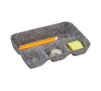 Relaxdays Organizador para cajones fieltro gris