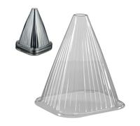 Relaxdays Pack 10 sombreros para plantas gris gris