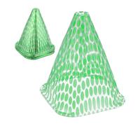 Relaxdays Pack 10 sombreros para plantas verde,transparente
