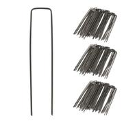 Relaxdays Pack 150 piquetas de camping 15 cm antracita