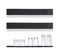 Relaxdays 2 bar mats de 60x8 cm negro