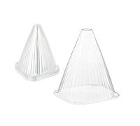 Relaxdays Pack 24 Mini Invernaderos, Campanas Protectoras contra Caracoles y Heladas, 22 x 19 x 19 cm, PVC, Transparente