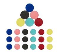 Relaxdays Bunte Clownsnase 24er Set Pack 24 Narices de Payaso, para Niños y Adultos, en 6 Colores, para Fiestas o Disfraz de Halloween, Multicolor, Gomaespuma, 5 x 5 x 5 cm