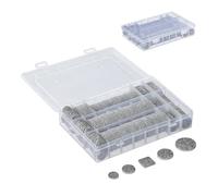 Relaxdays Pack 272 Fieltros Adhesivos Cuadrados y Redondos, Salva Sillas, Protectores Patas Muebles, Gris