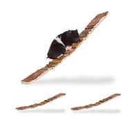 Relaxdays Pack 3 puentes colgantes roedores marrón