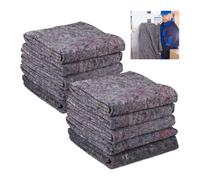 Relaxdays Pack 40 fieltros protectores mudanzas gris